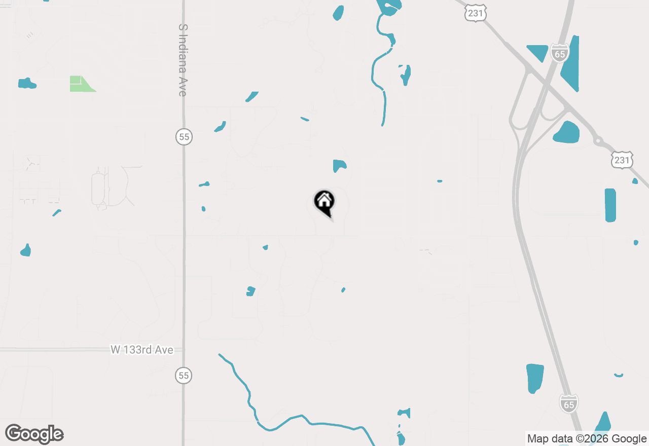Map of 649 W 128th Court, Crown Point, IN 46307