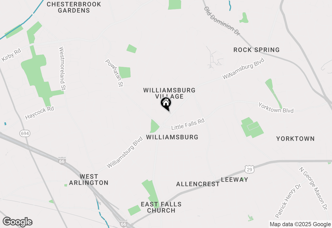 Map of 6218 35th Street N, Arlington, VA 22213