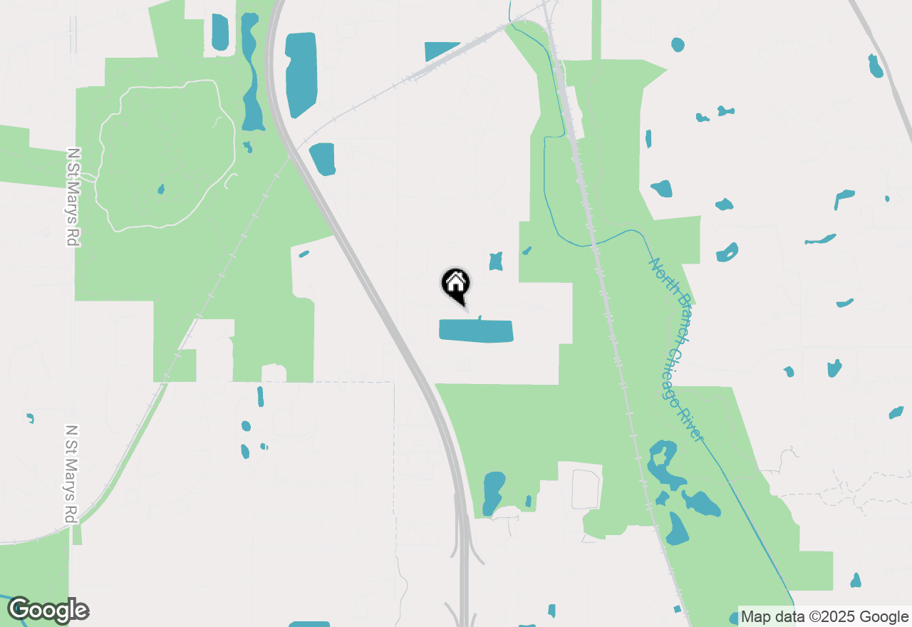 Map of 13825 Lucky Lake Drive, Lake Forest, IL 60045