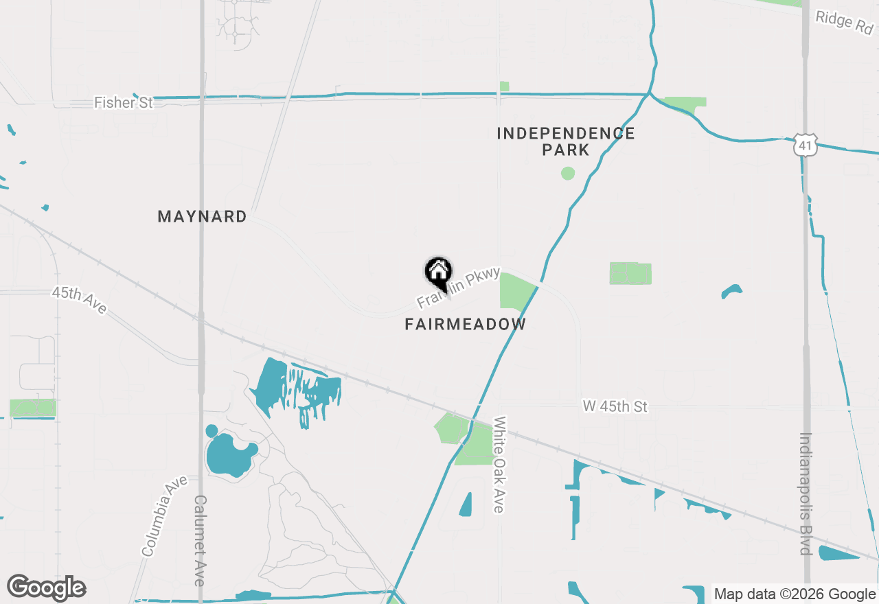 Map of 1400 Fran Lin Pkwy, Munster, IN 46321