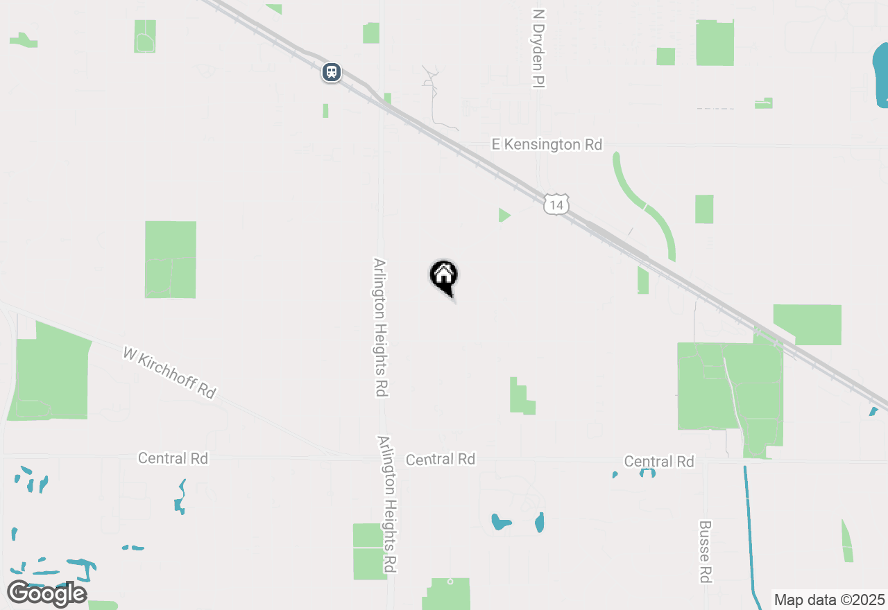 Map of 601 S Burton Place, Arlington Heights, IL 60005