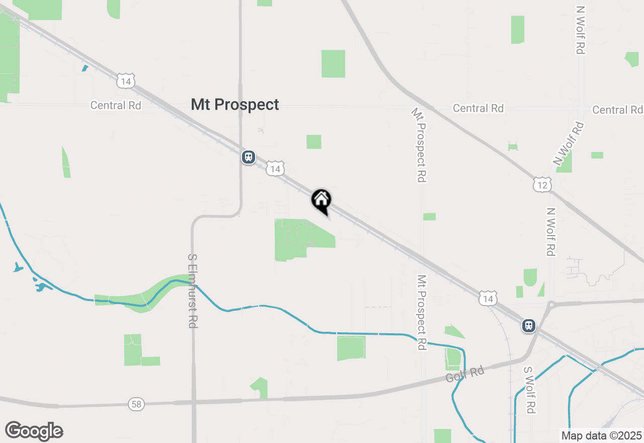 Map of 423 E Lincoln Street, Mount Prospect, IL 60056