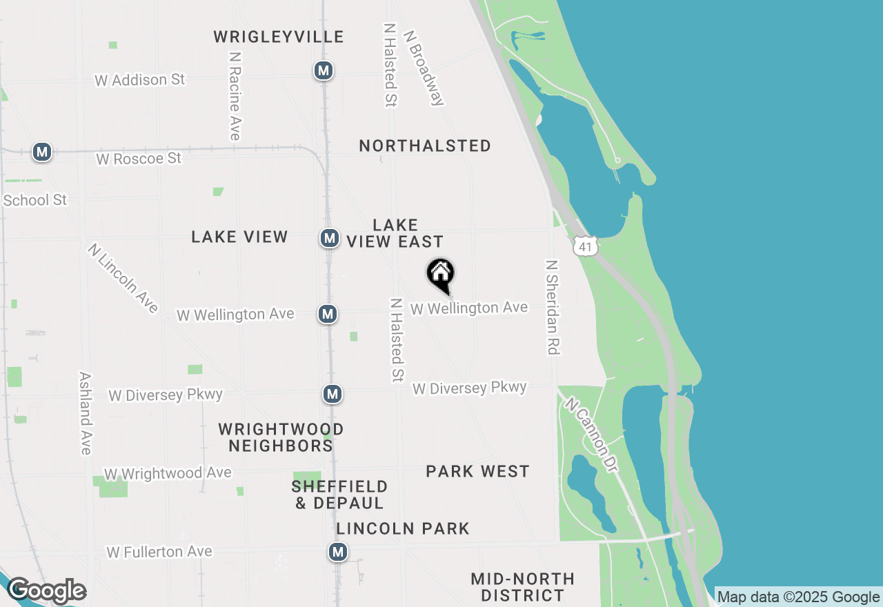 Map of 654 W Wellington Avenue #2, Chicago, IL 60657