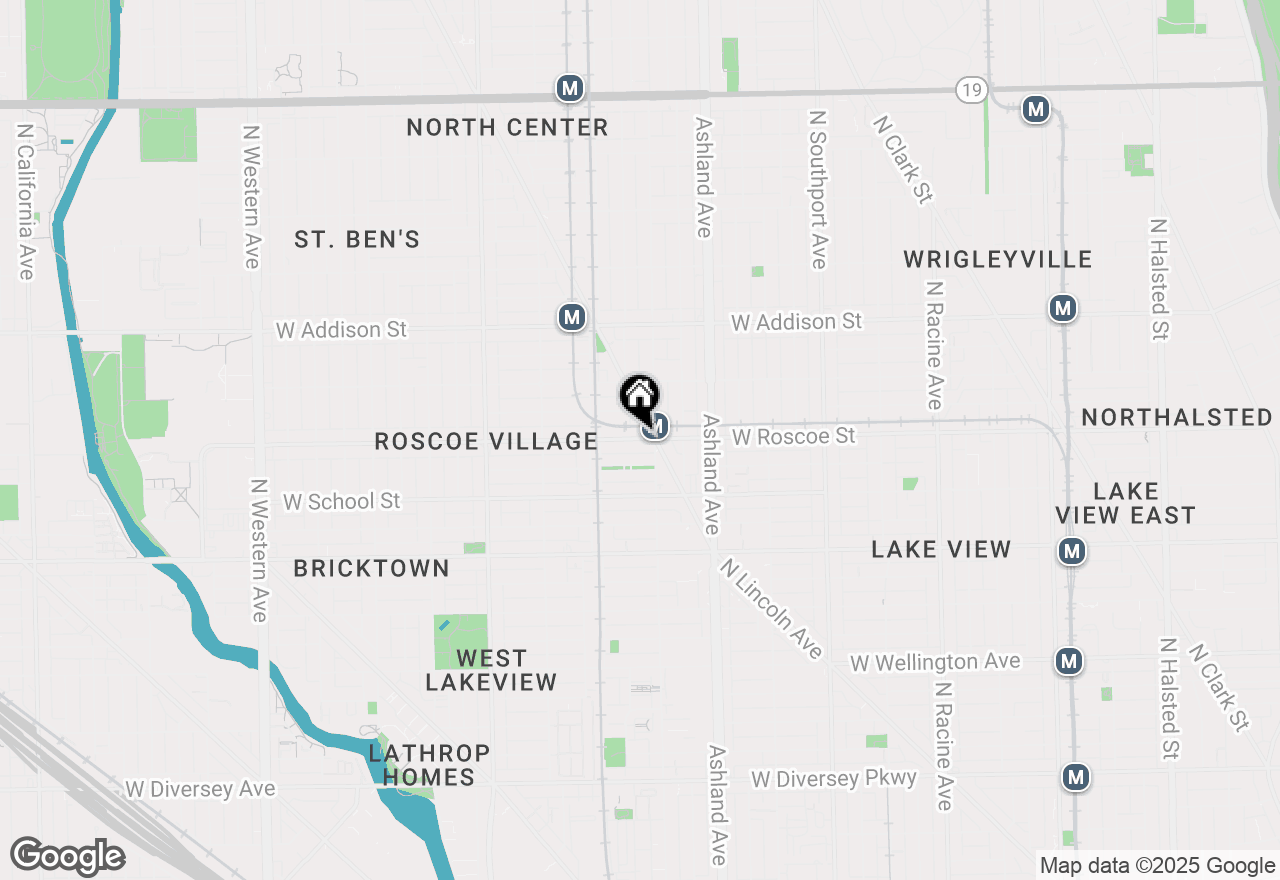 Map of 1714 W Roscoe Street #209, Chicago, IL 60657