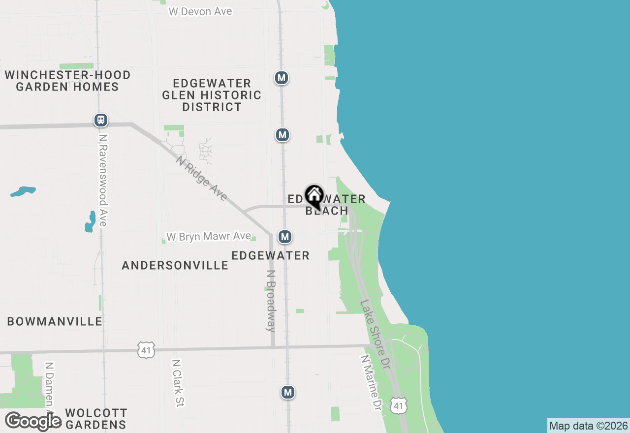 Map of 5637 N Kenmore Avenue #3, Chicago, IL 60660