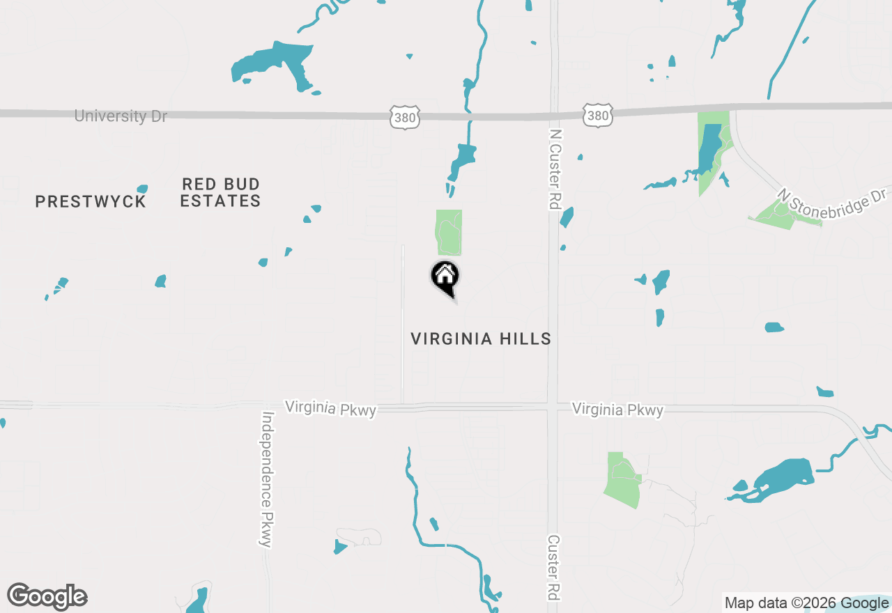 Map of 9321 Vernon Court, Mckinney, TX 75071