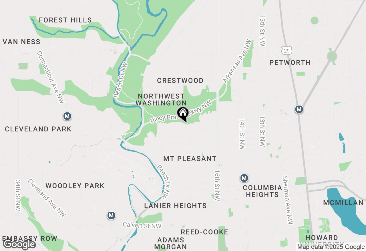 Map of 1809 Ingleside Terrace Nw, Washington, DC 20010