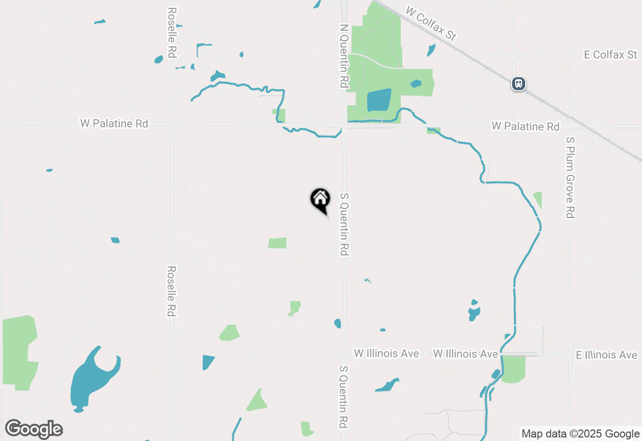 Map of 335 S Crescent Avenue, Palatine, IL 60067