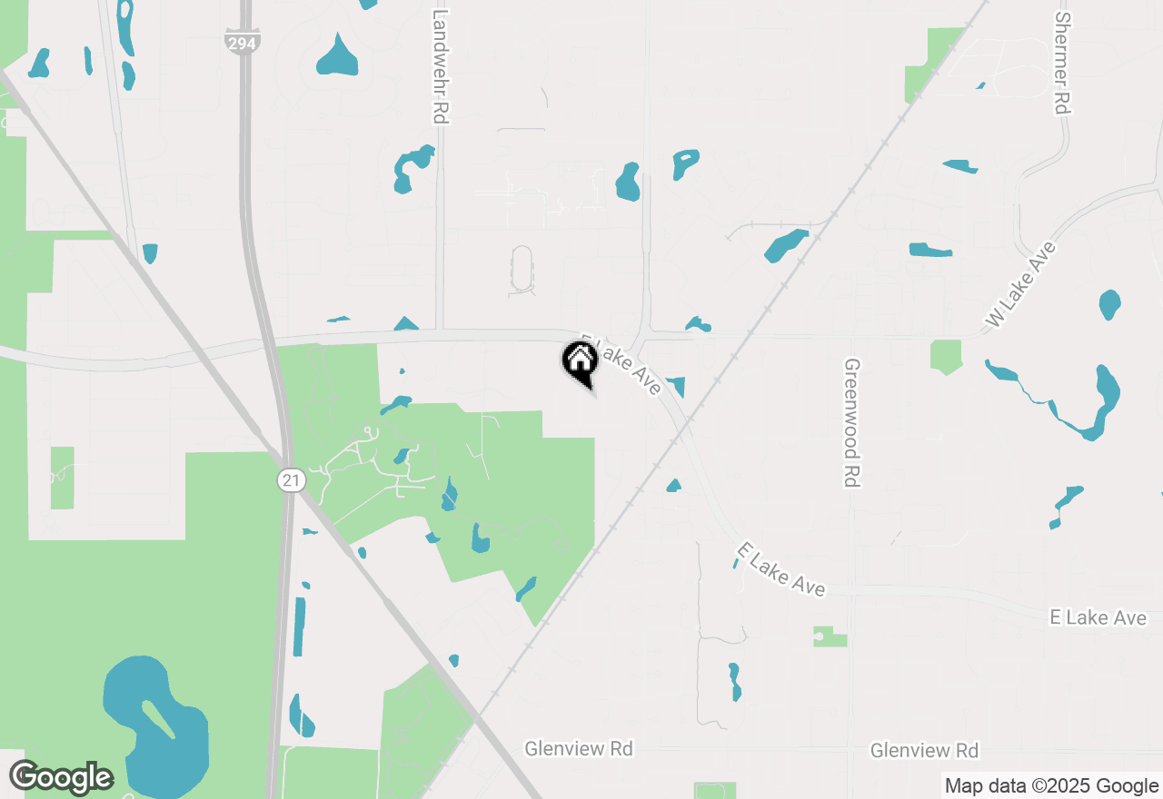 Map of 1640 Barry Lane, Glenview, IL 60025