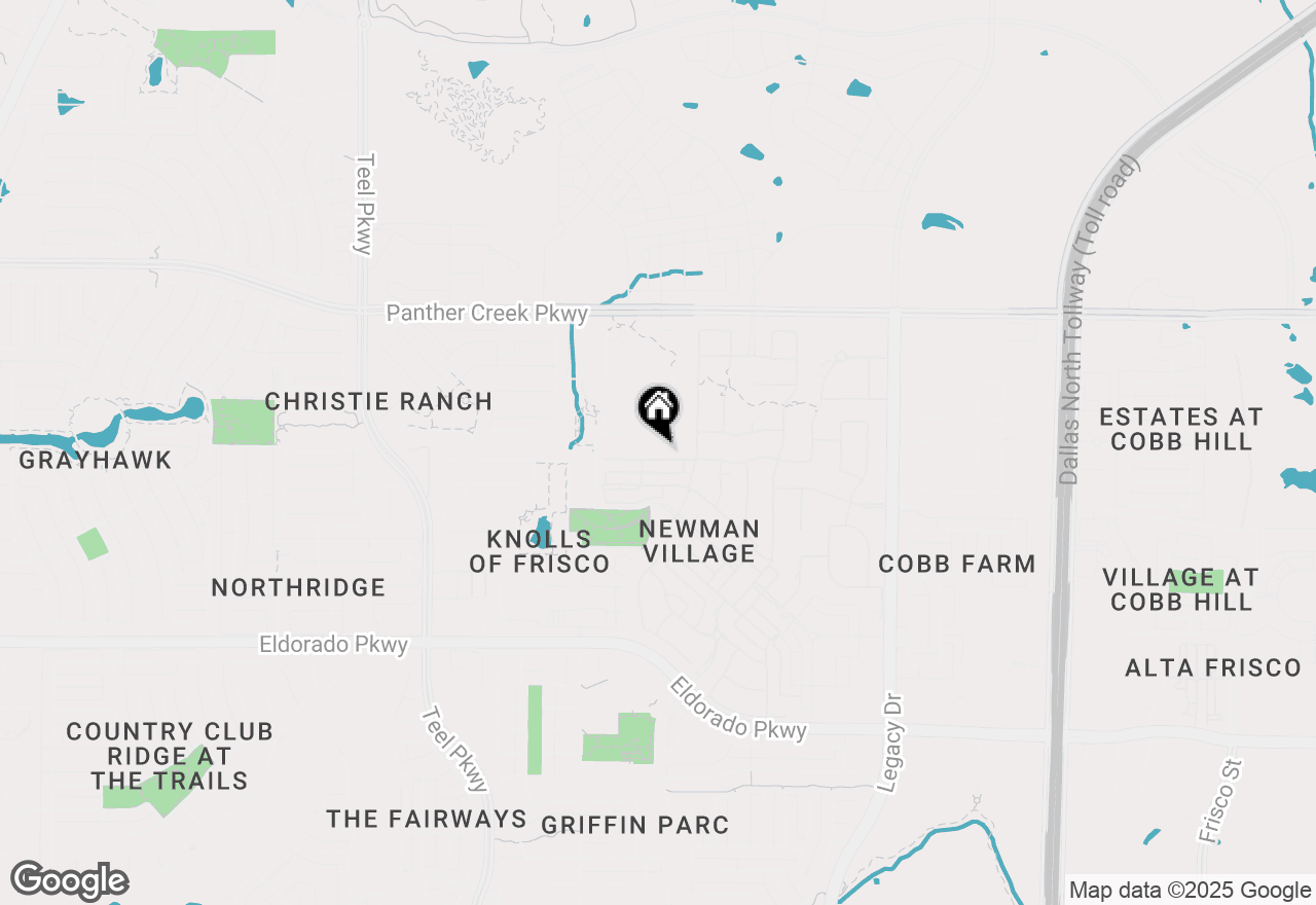Map of (Address confidential), Frisco, Texas 75033