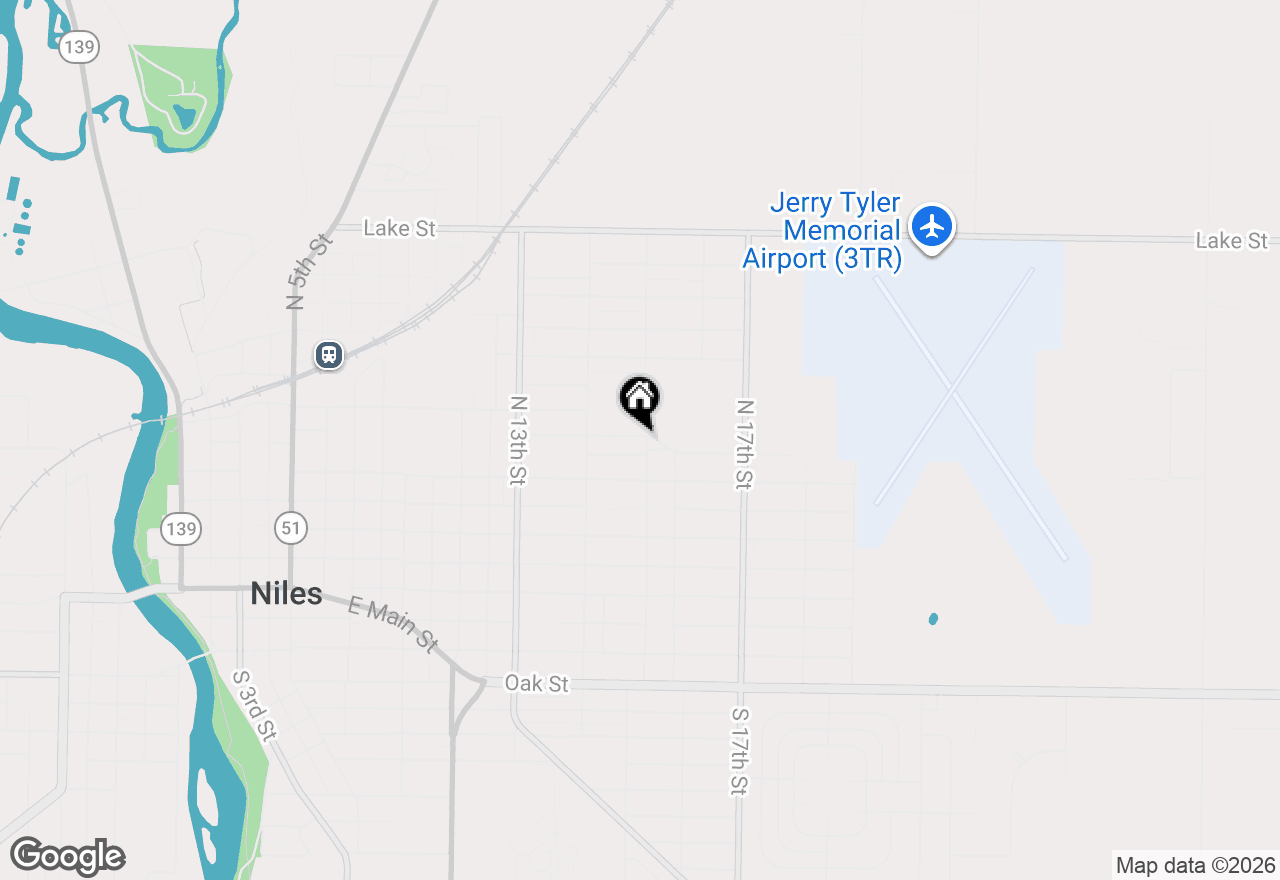 Map of 1446 Eagle Street, Niles, MI 49120