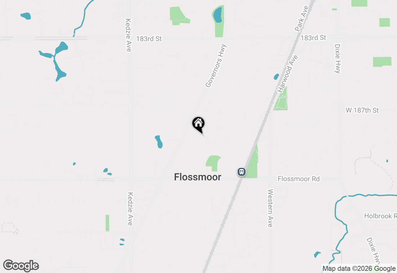 Map of 831 Verne Lane, Flossmoor, IL 60422
