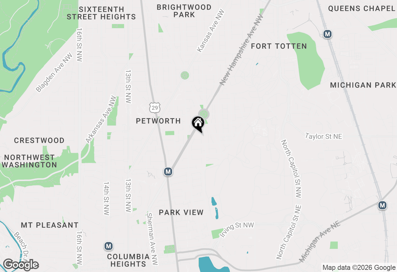 Map of 522 Taylor Street Nw, Washington, DC 20011