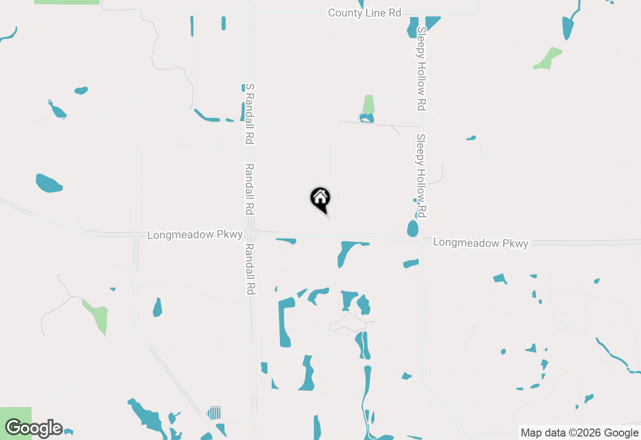 Map of 1020 Waterford Street, Algonquin, IL 60102