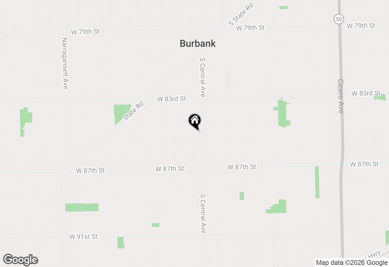 Map of 8500 Parkside Avenue, Burbank, IL 60459