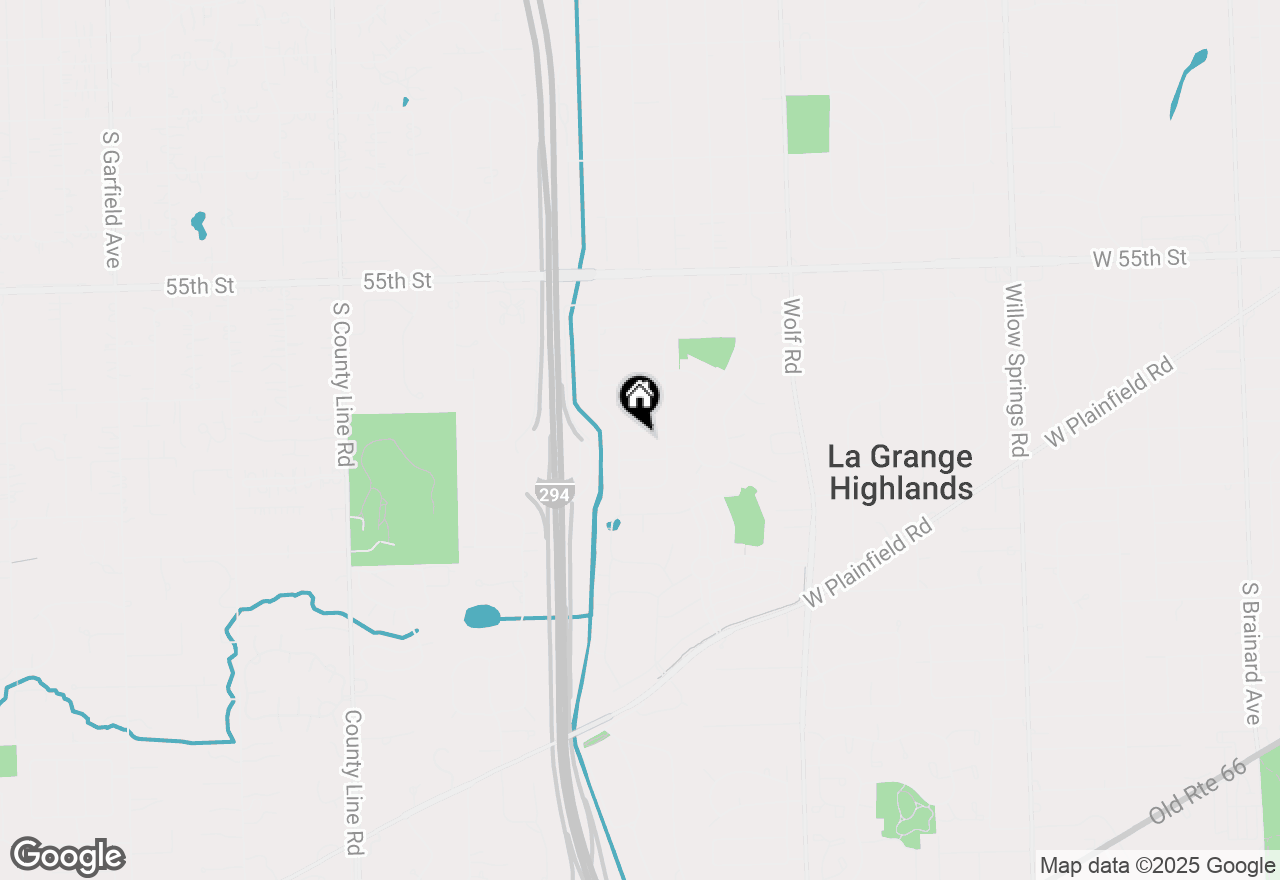 Map of 1115 Crest Lane, Western Springs, IL 60558