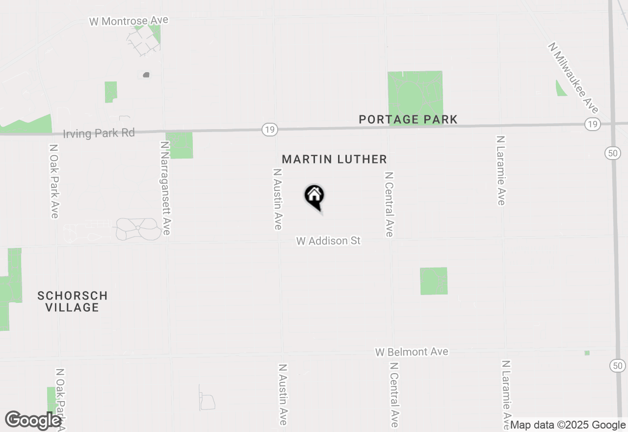 Map of 5843 W Waveland Avenue, Chicago, IL 60634