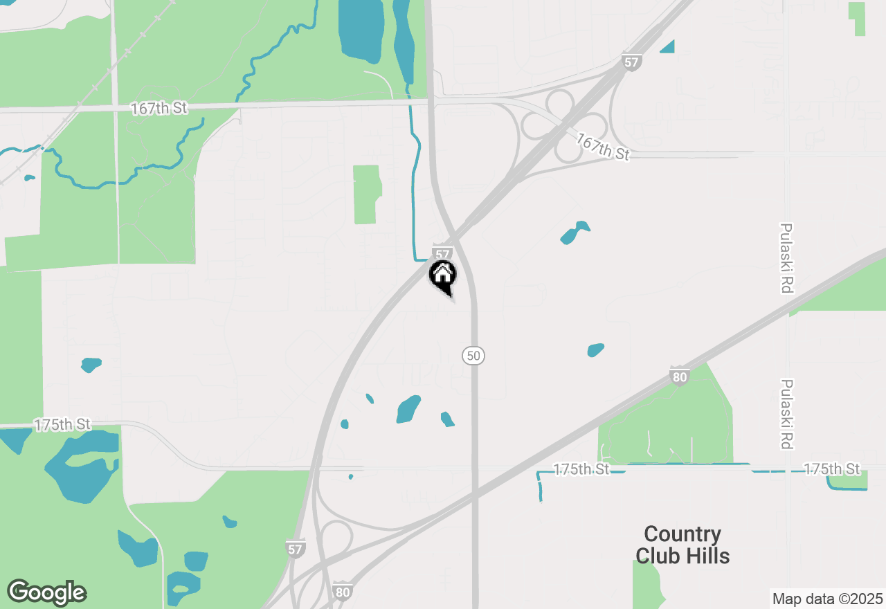 Map of 4848 171st Street, Tinley Park, IL 60478