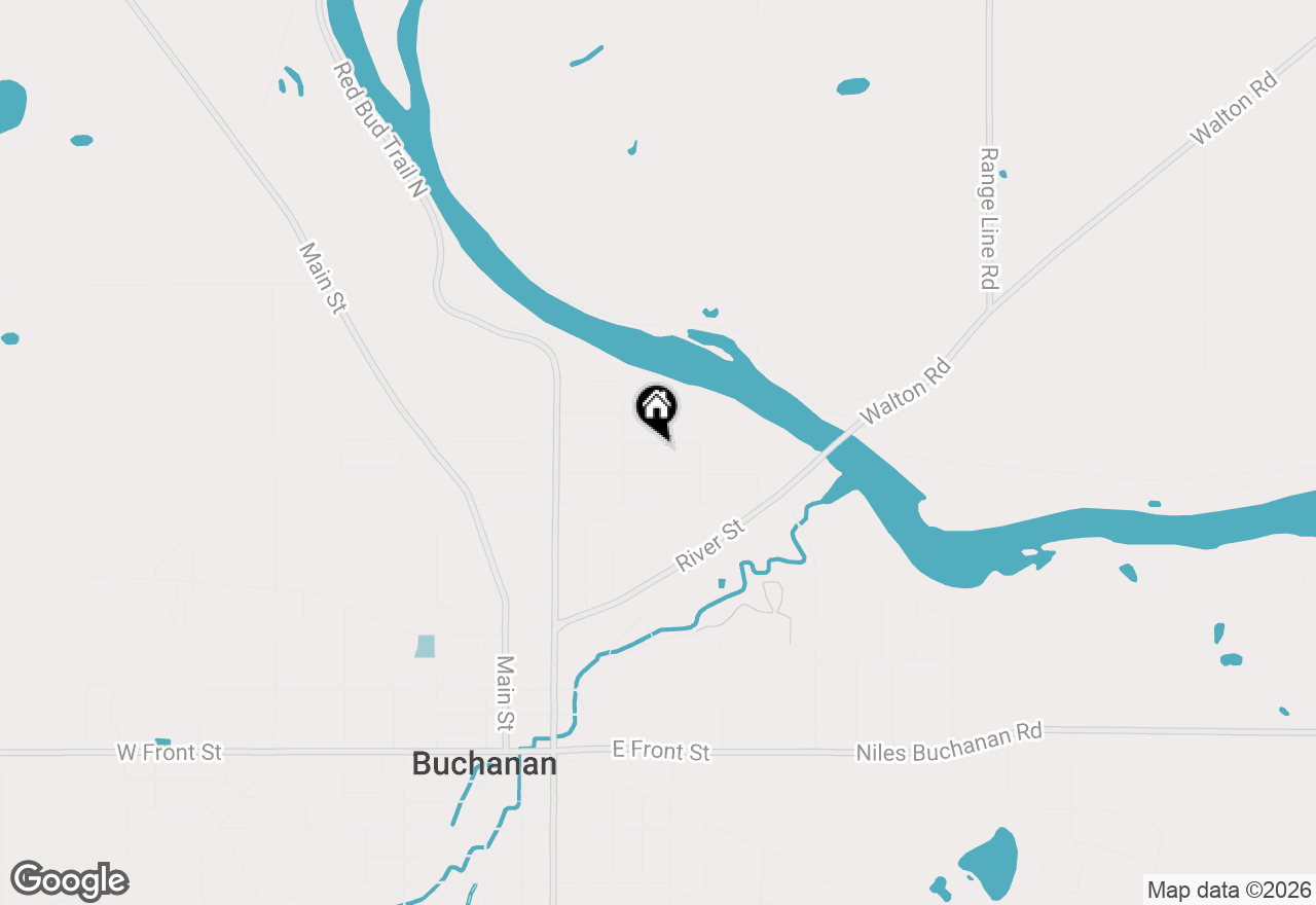 Map of 406 Elizabeth Street, Buchanan, MI 49107