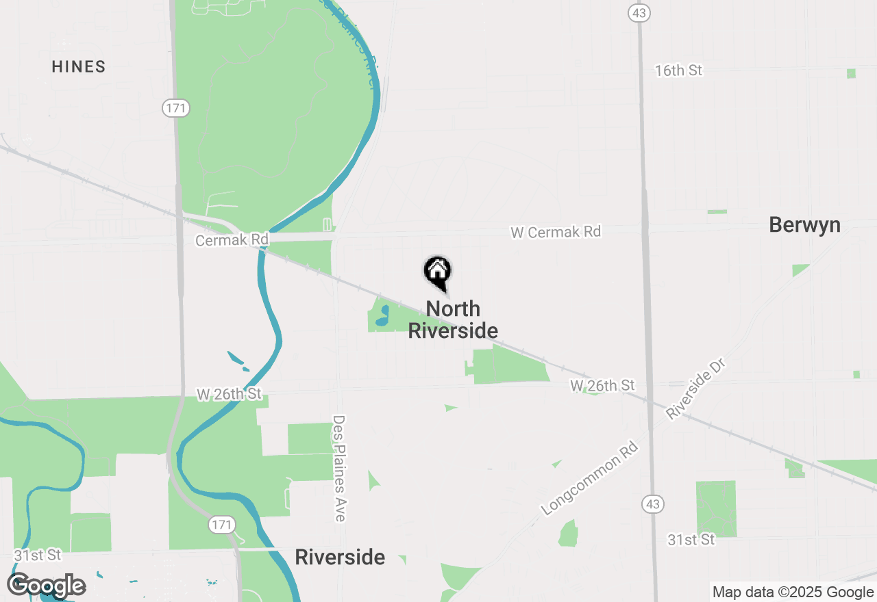 Map of 2347 Burr Oak Avenue, North Riverside, IL 60546