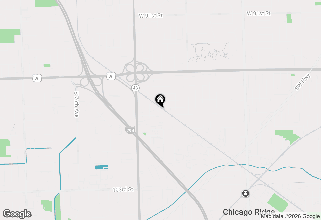 Map of (Address confidential), Chicago Ridge, Illinois 60415