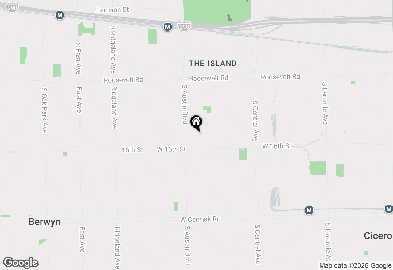 Map of 1509 S 59th Court, Cicero, IL 60804