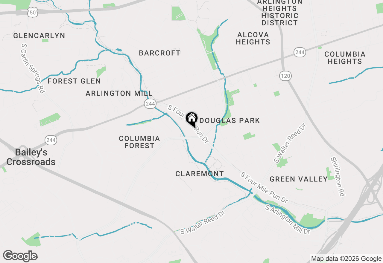 Map of 1506 S George Mason Drive #2, Arlington, VA 22204