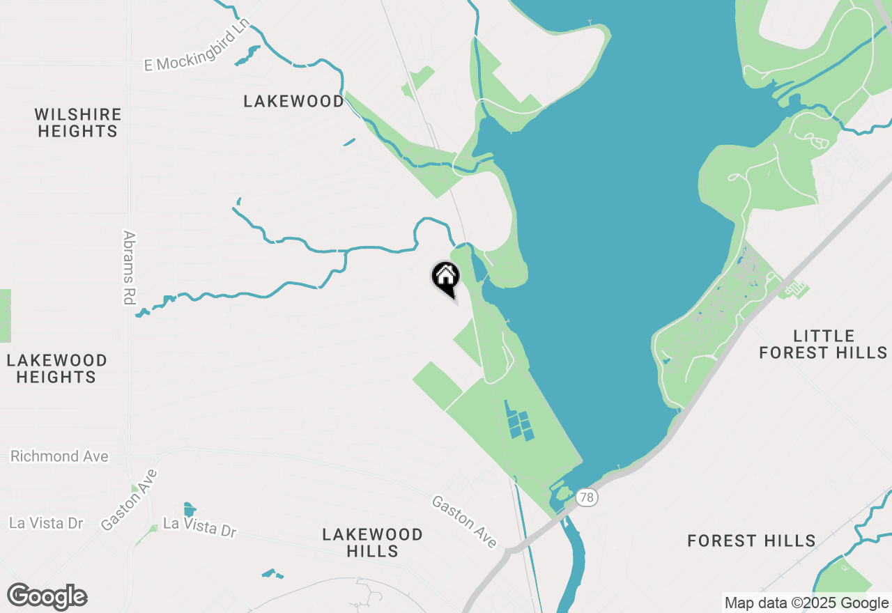 Map of 7301 Lakewood Boulevard, Dallas, TX 75214