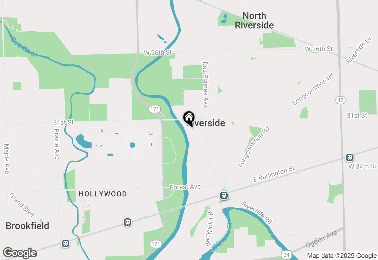 Map of 260 Maplewood Road, Riverside, IL 60546