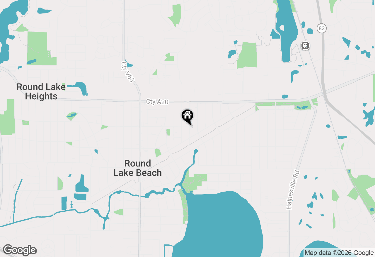 Map of 1514 Round Lake Drive, Round Lake Beach, IL 60073