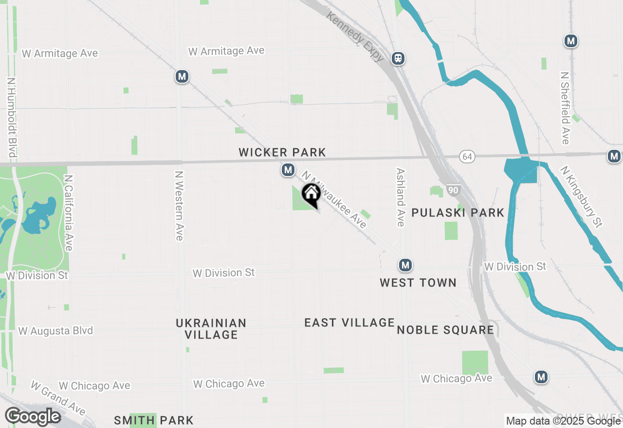 Map of 1919 W Schiller Street, Chicago, IL 60622