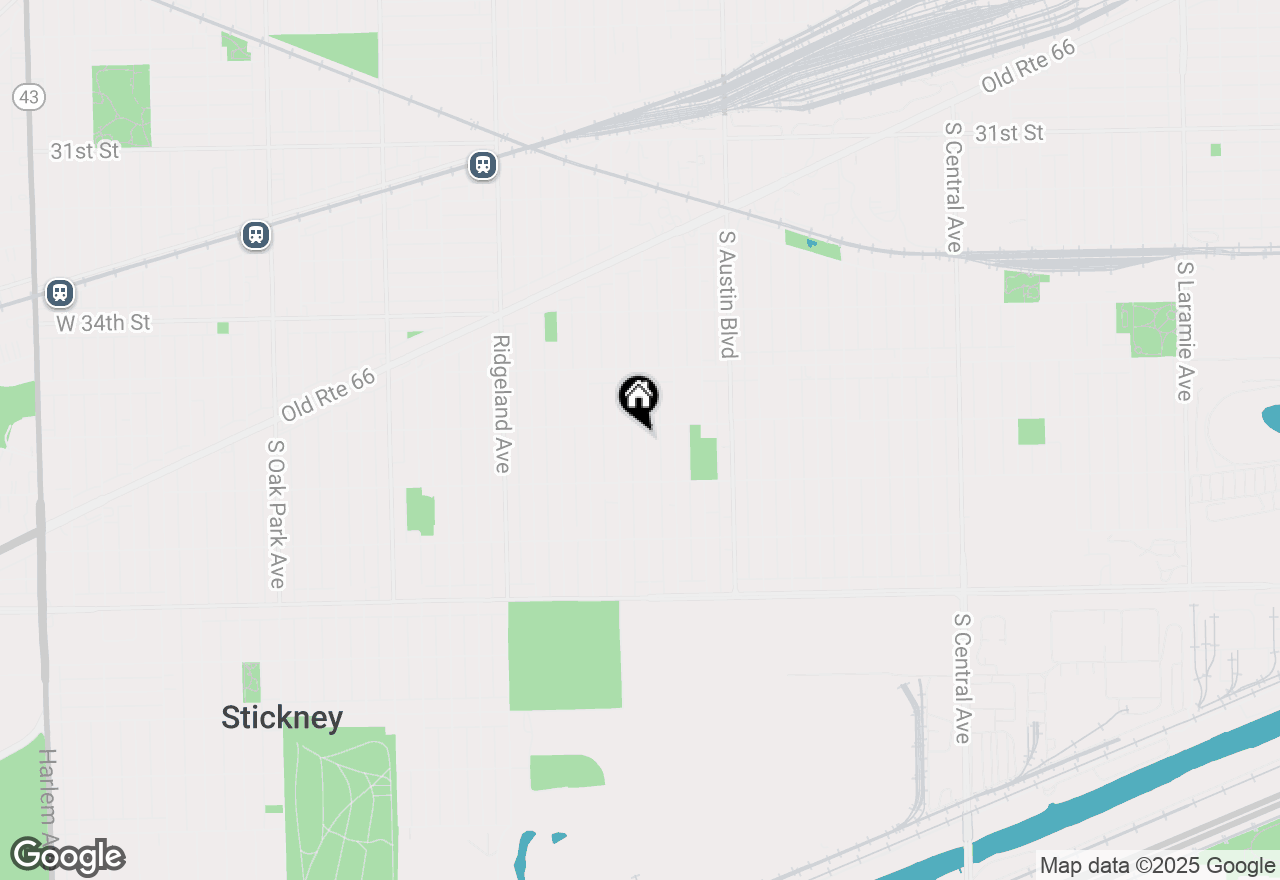 Map of 3608 S 61 Court, Cicero, IL 60804