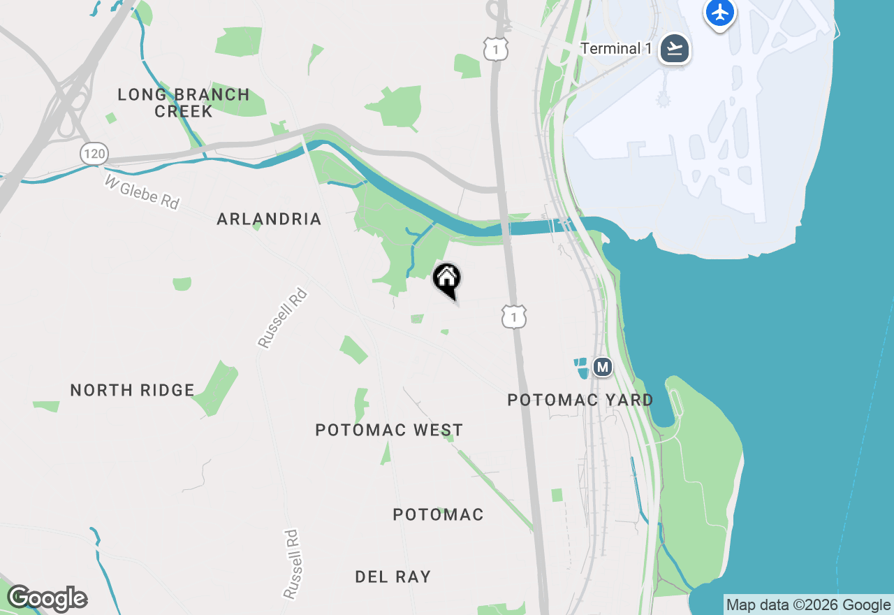 Map of 22 E Reed Avenue, Alexandria, VA 22305