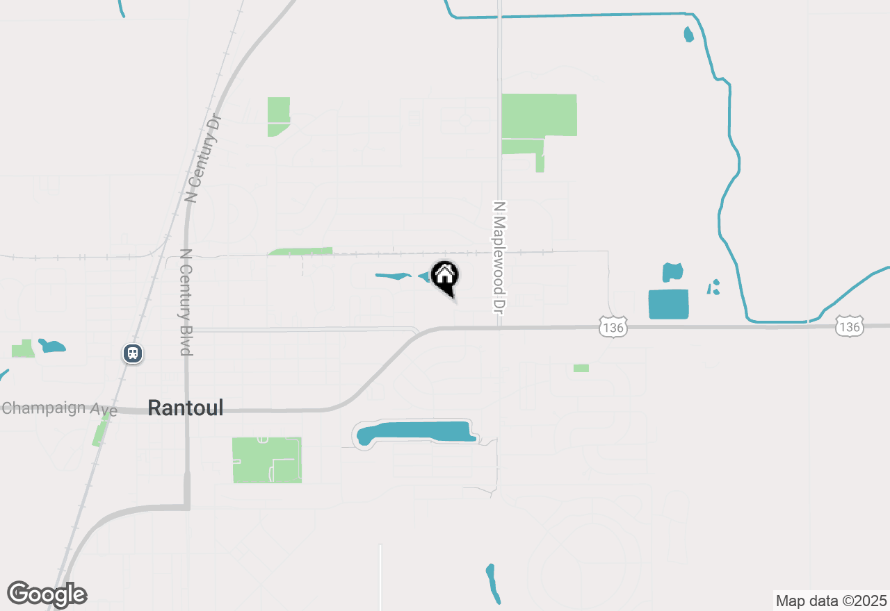 Map of 1201 E Grove Avenue, Rantoul, IL 61866