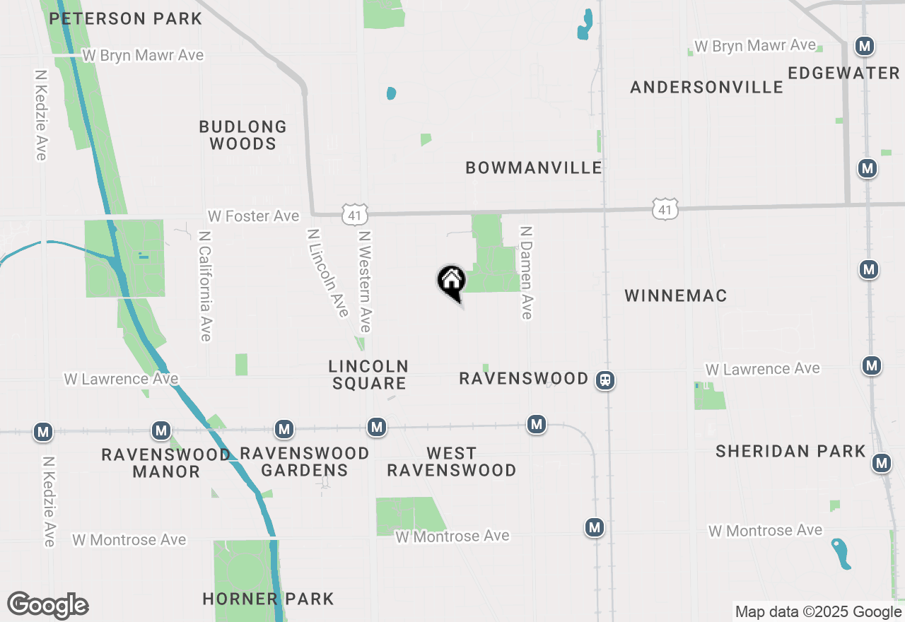 Map of 4933 N Leavitt Street, Chicago, IL 60625