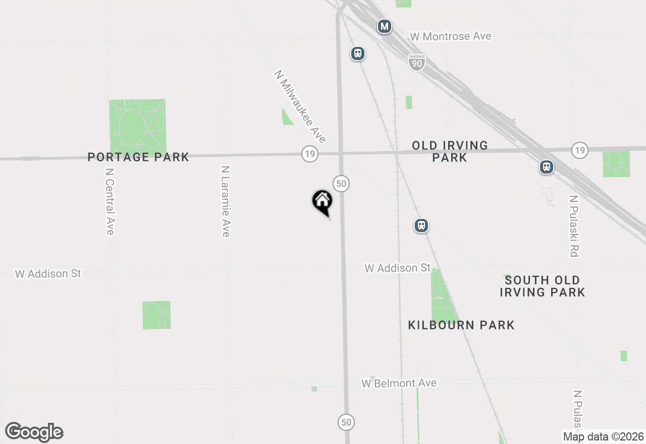 Map of 4842 W Warwick Avenue, Chicago, IL 60641