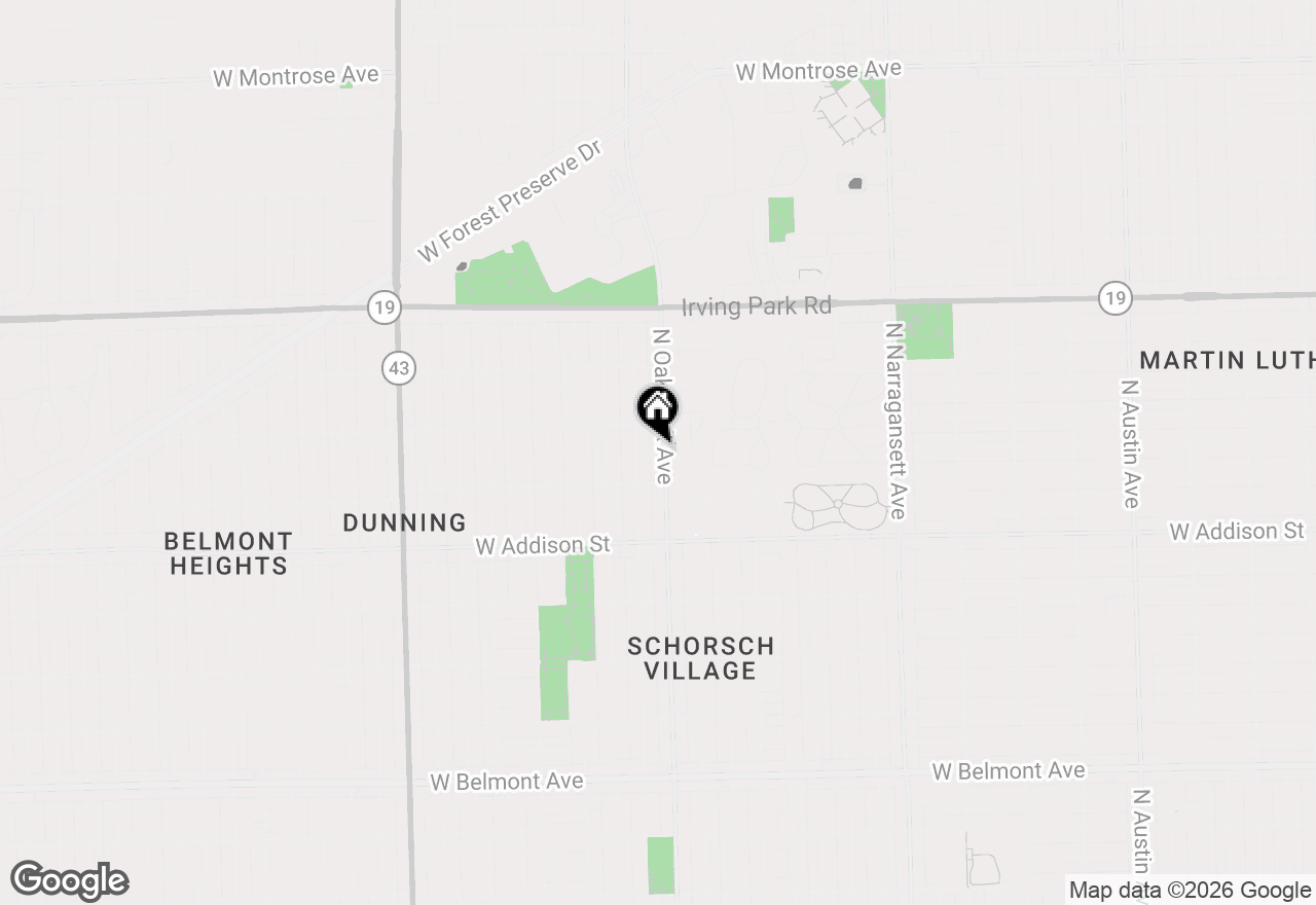 Map of 3728 N Oak Park Avenue, Chicago, IL 60634