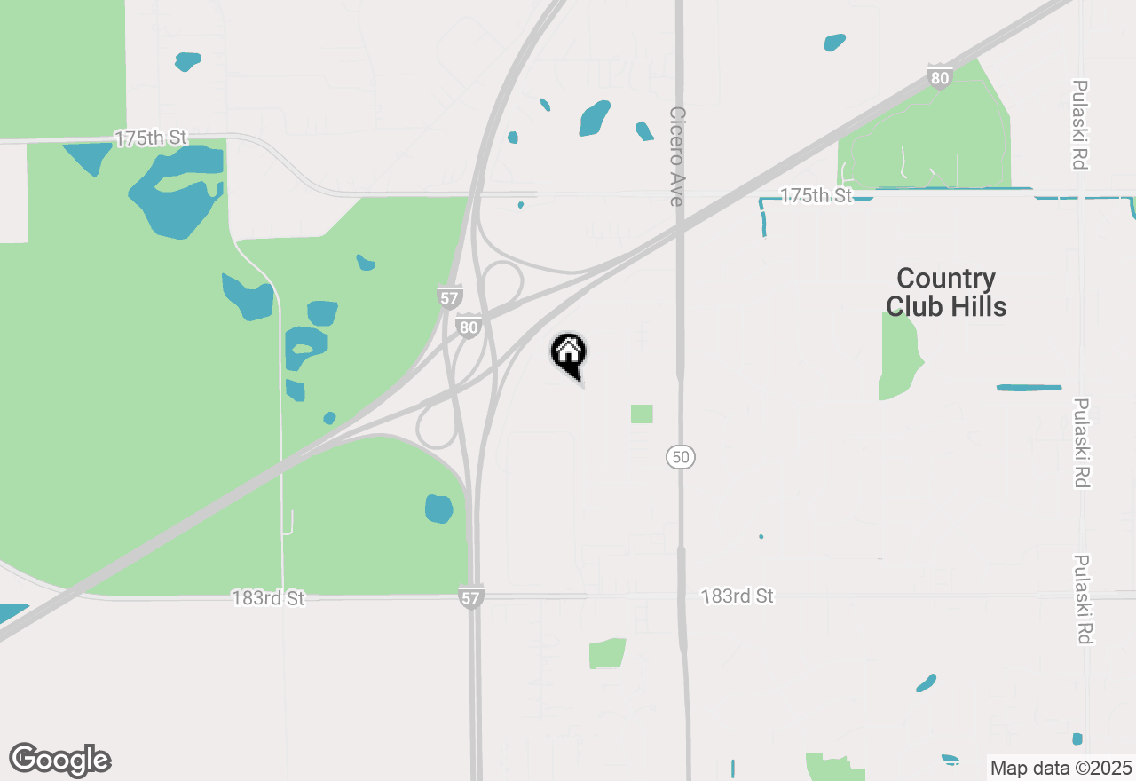Map of 5013 180th Street, Country Club Hills, IL 60478