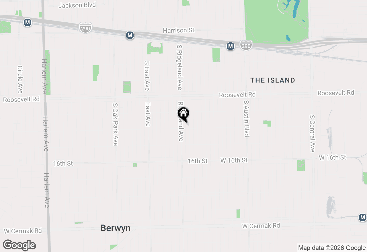 Map of 1341 Ridgeland Avenue #2, Berwyn, IL 60402