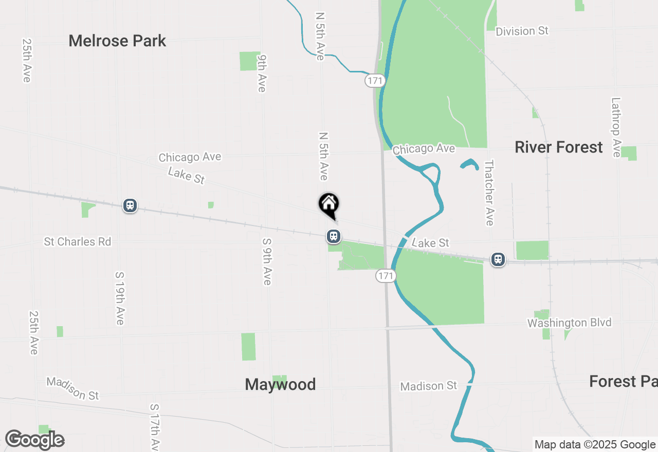 Map of 11 N 5th Avenue S, Maywood, IL 60153