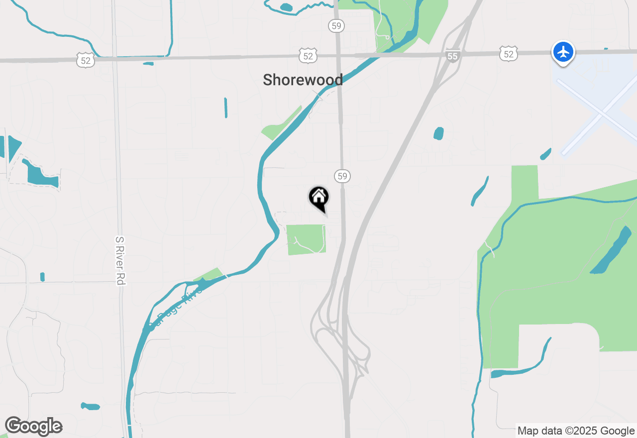 Map of 209 Amendodge Drive, Shorewood, IL 60404