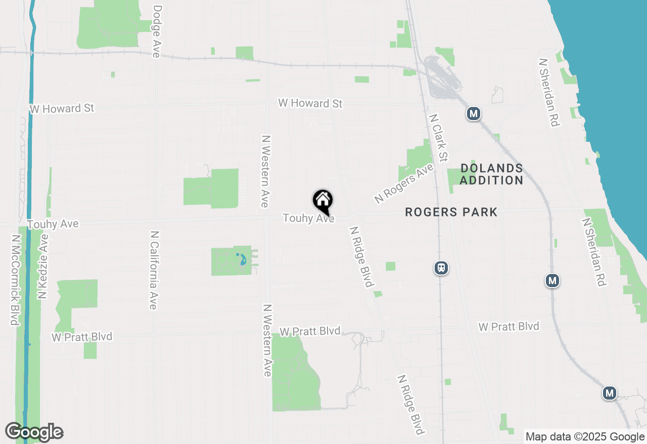 Map of 2163 W Touhy Avenue, Chicago, IL 60645