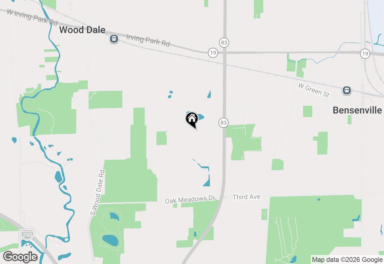 Map of 232 Sherwood Drive, Wood Dale, IL 60191