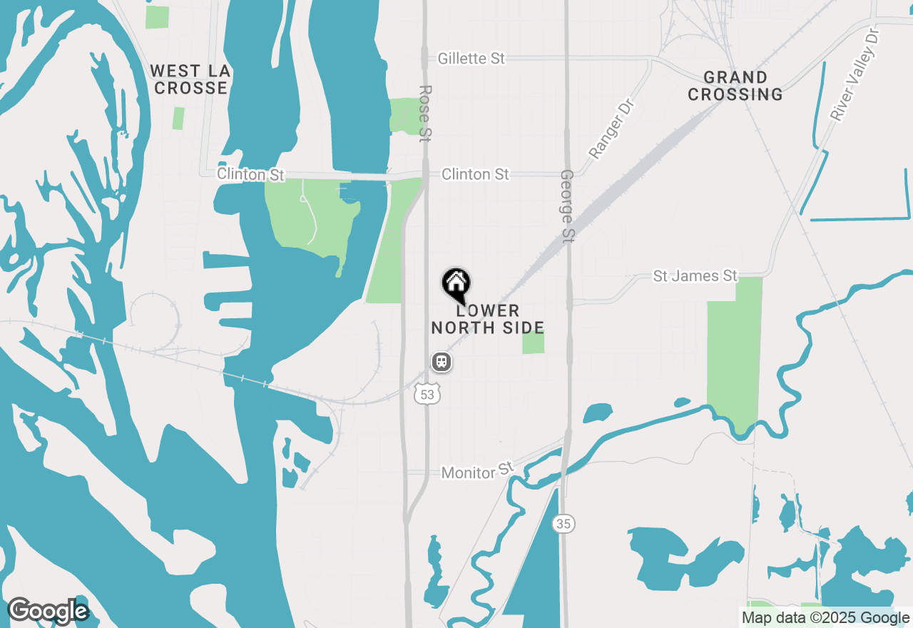 Map of 722 Caledonia St, La Crosse, WI 54603