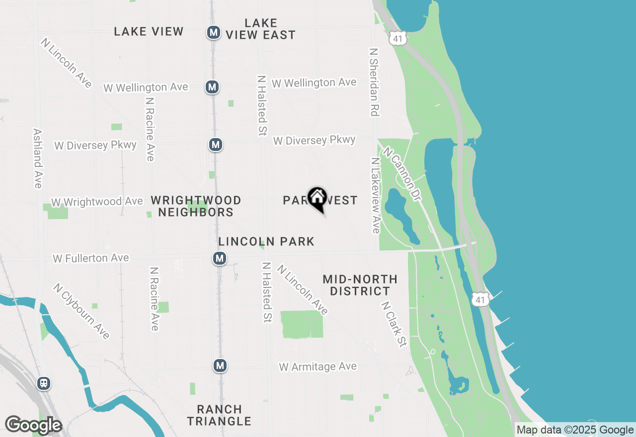 Map of 601 W Deming Place #603, Chicago, IL 60614