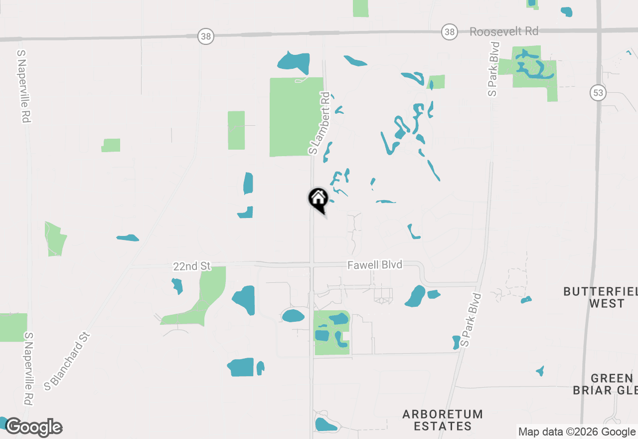 Map of 325 Lambert Road, Glen Ellyn, IL 60137