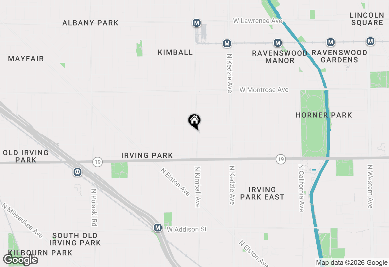 Map of (Address confidential), Chicago, Illinois 60618