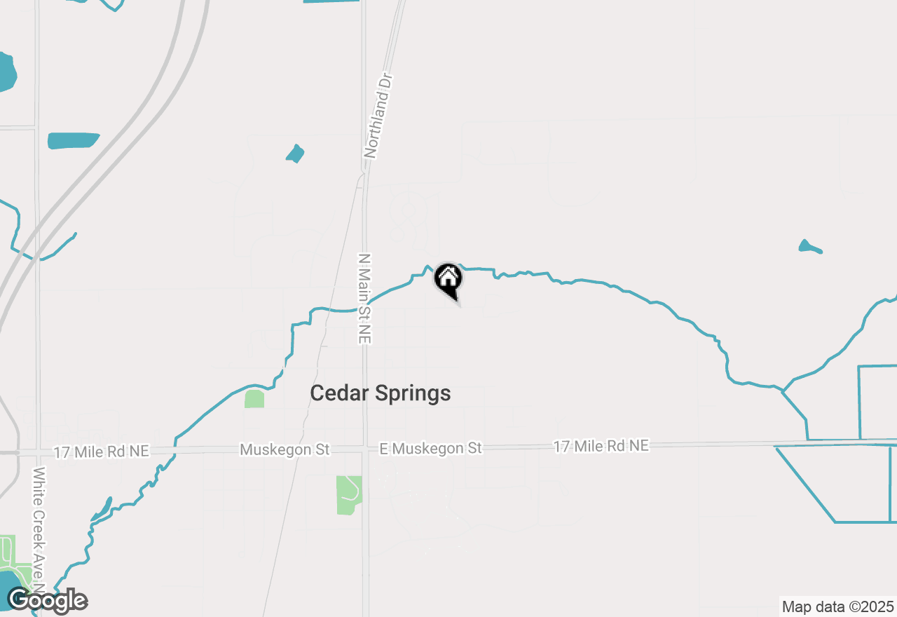 Map of 209 Oak Street, Cedar Springs, MI 49319