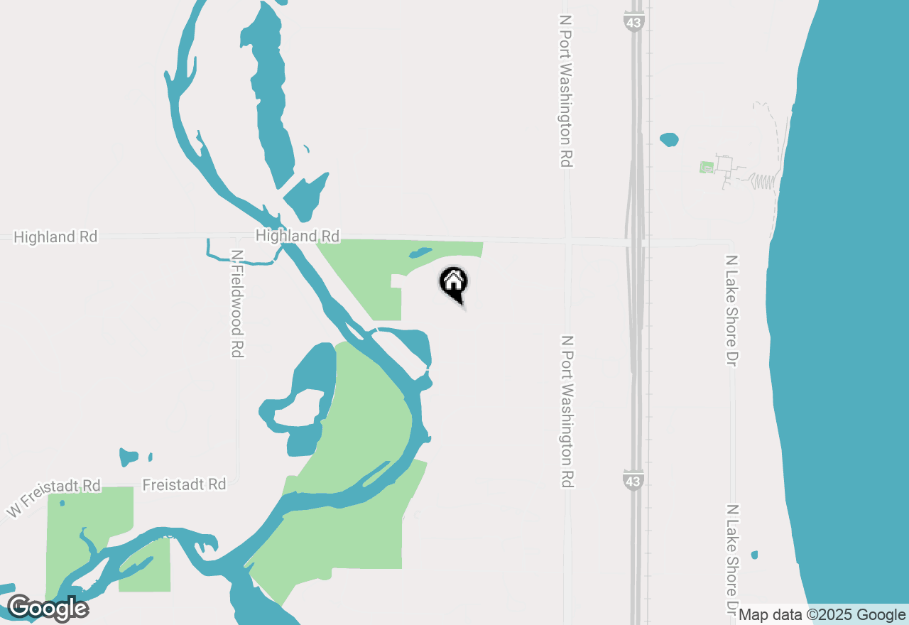 Map of 12619 N River Forest Cir, Mequon, WI 53092