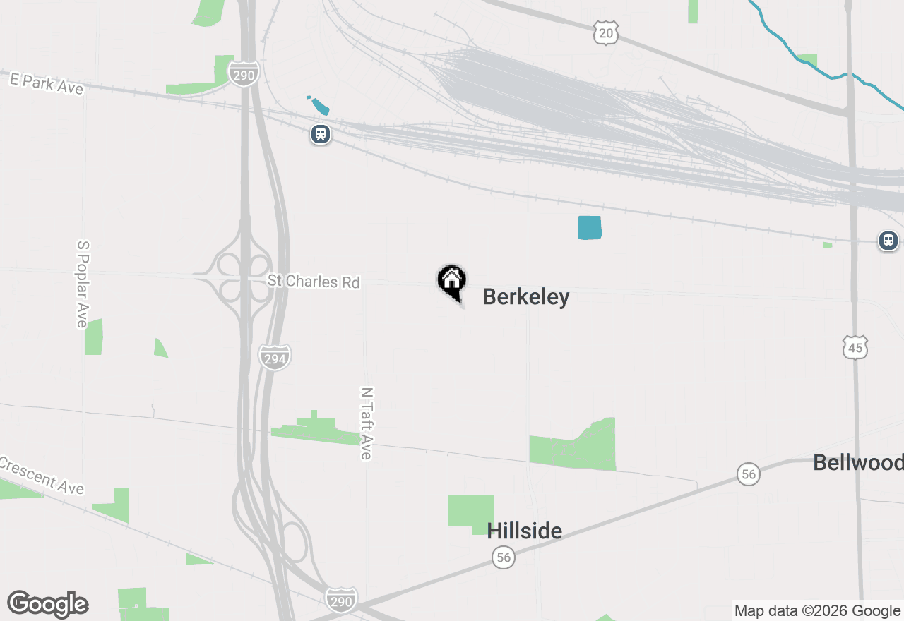 Map of 1431 N Hillside Avenue, Berkeley, IL 60163